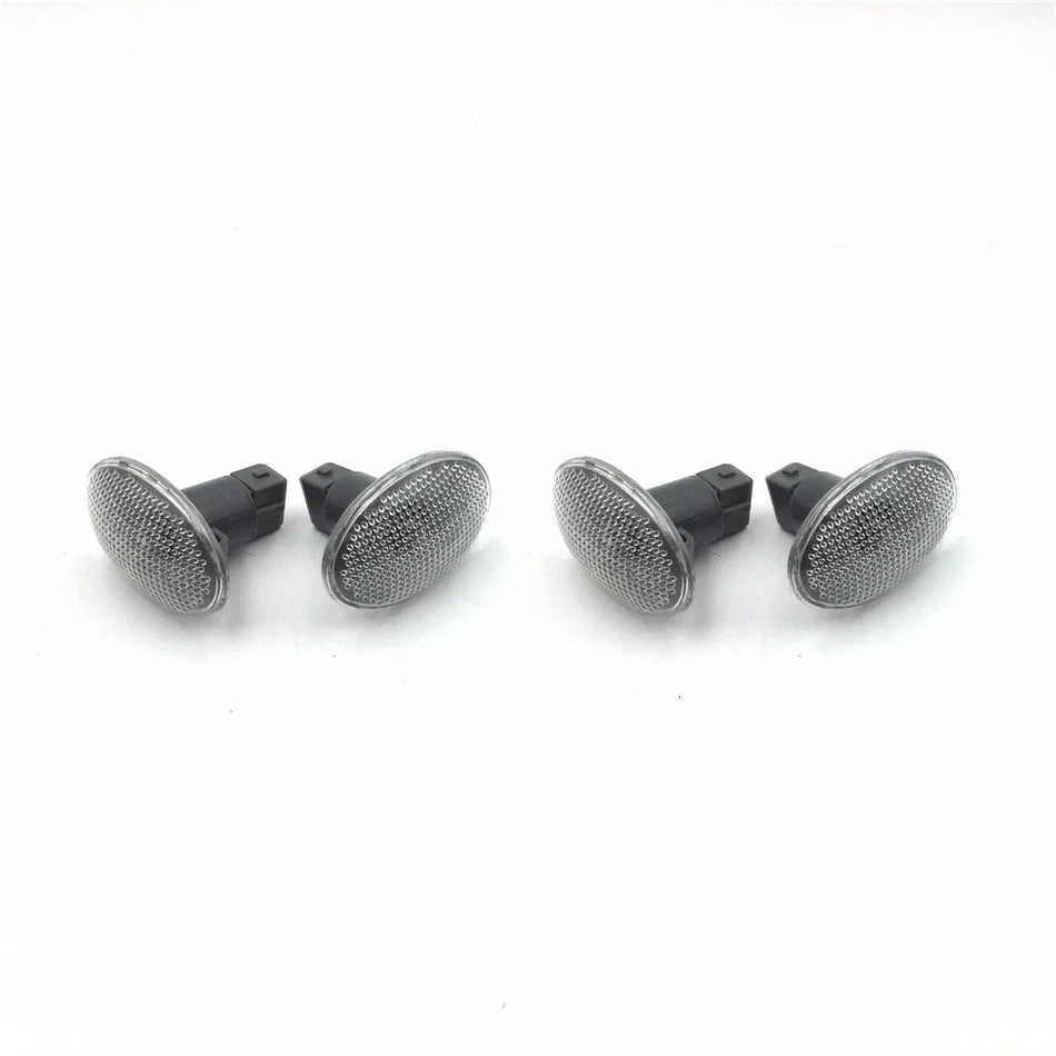 4PC Clear Side Fender Signal Lights for Ford F-350/F-450 Super Duty (1999–2010)
