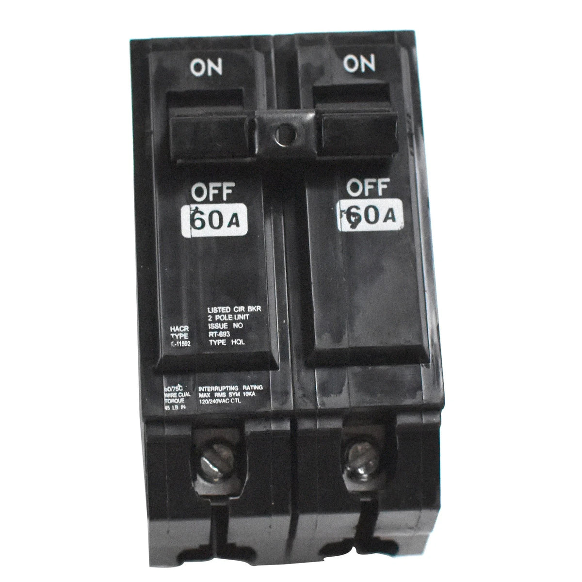 60 Amp 2 Pole Breaker for GE Thick & Q-Line Load Centers (10kA)