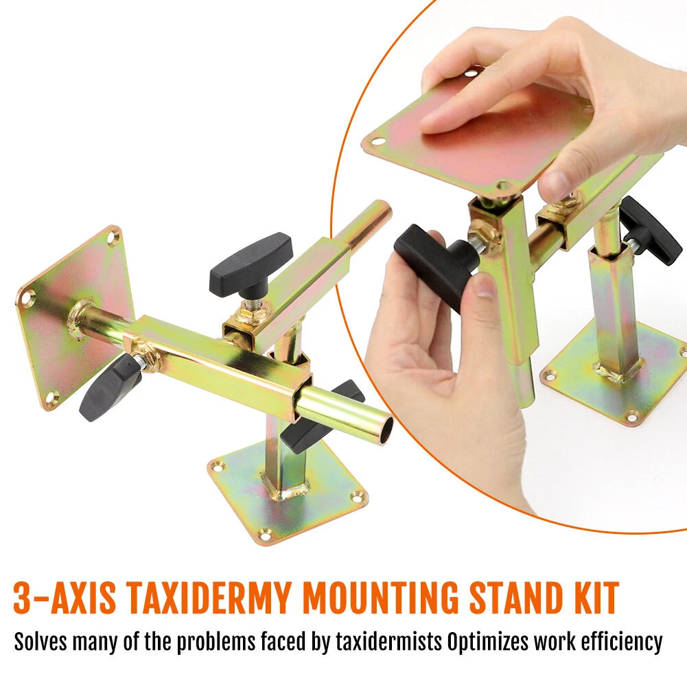 3 Axis Taxidermy Mounting Stand Kit - Zinc Plated