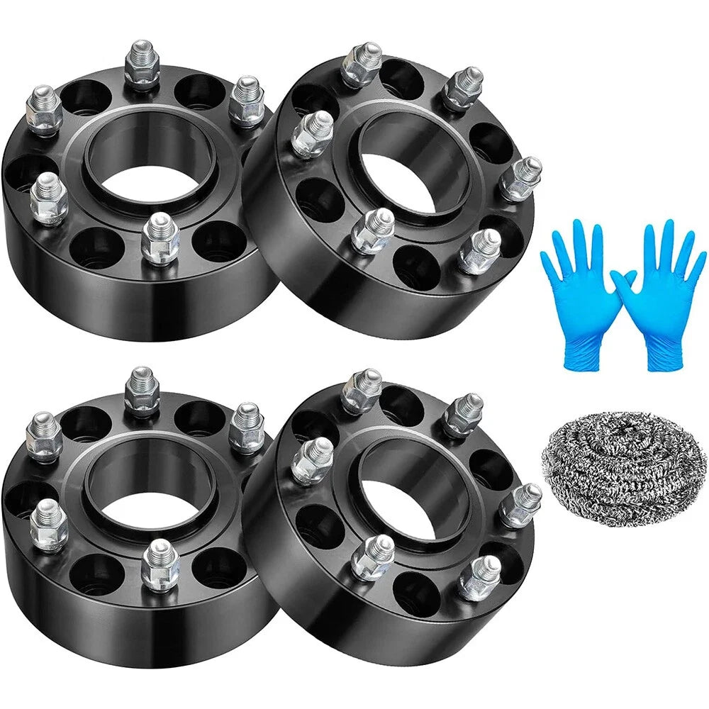 Set of 4 Hubcentric 2" Wheel Spacers for Chevy Silverado Tahoe GMC Sierra
