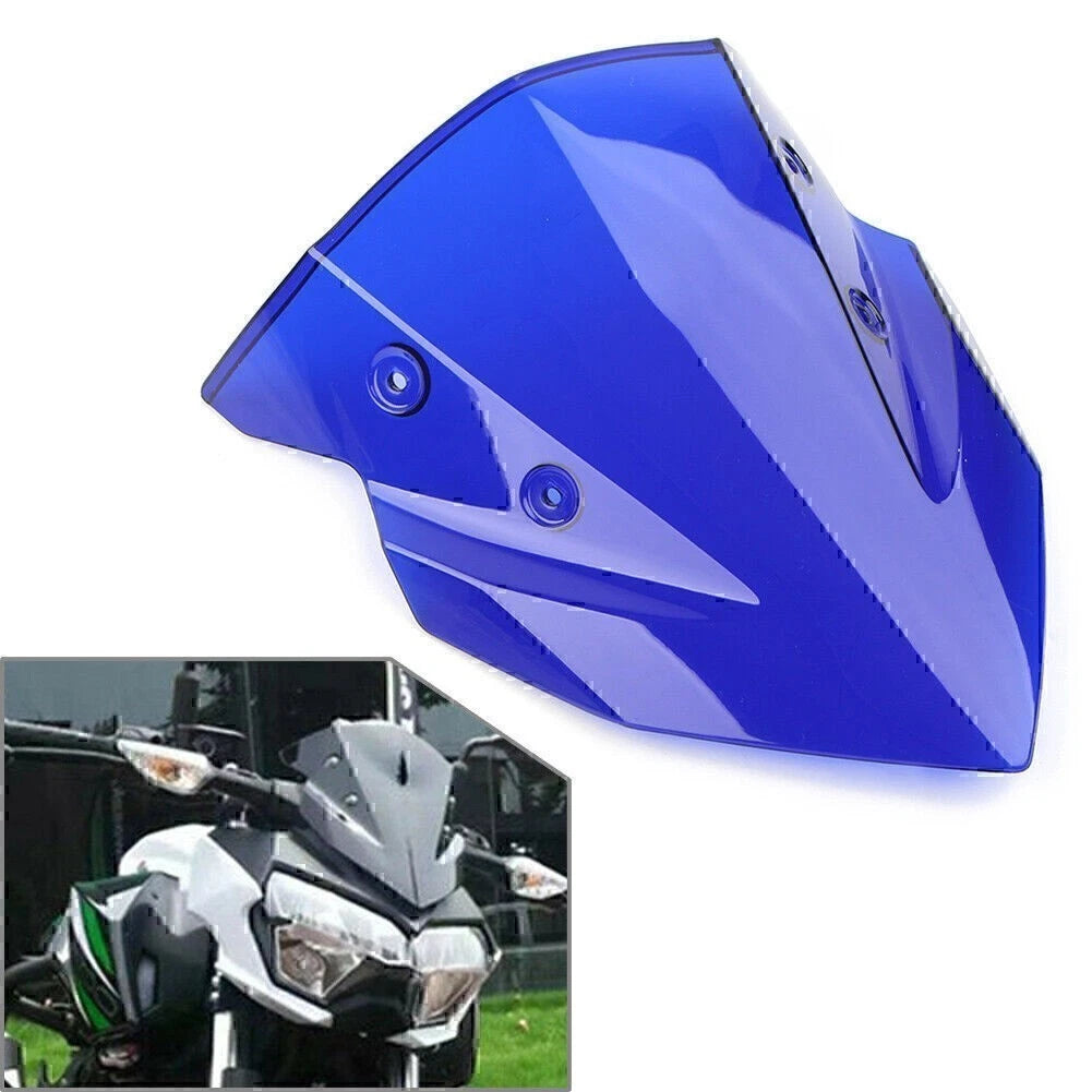 Blue Motorcycle Windshield for Kawasaki Z400 (2018–2022)