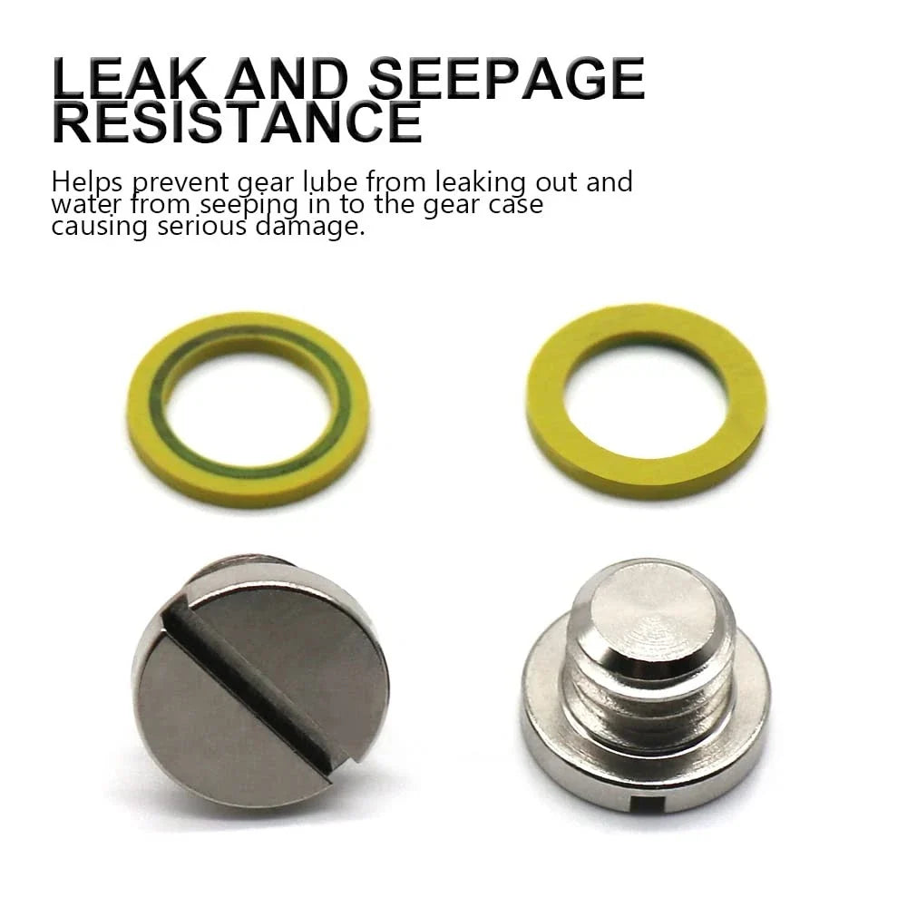 Lower Unit Oil Drain Plug & Gasket for Mercury 40HP-115HP (1990–2023) 10-79953Q2