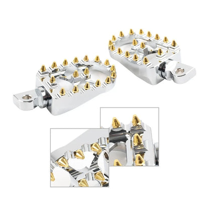 CNC Wide Fat Foot Pegs for Harley Dyna Sportster Fatboy