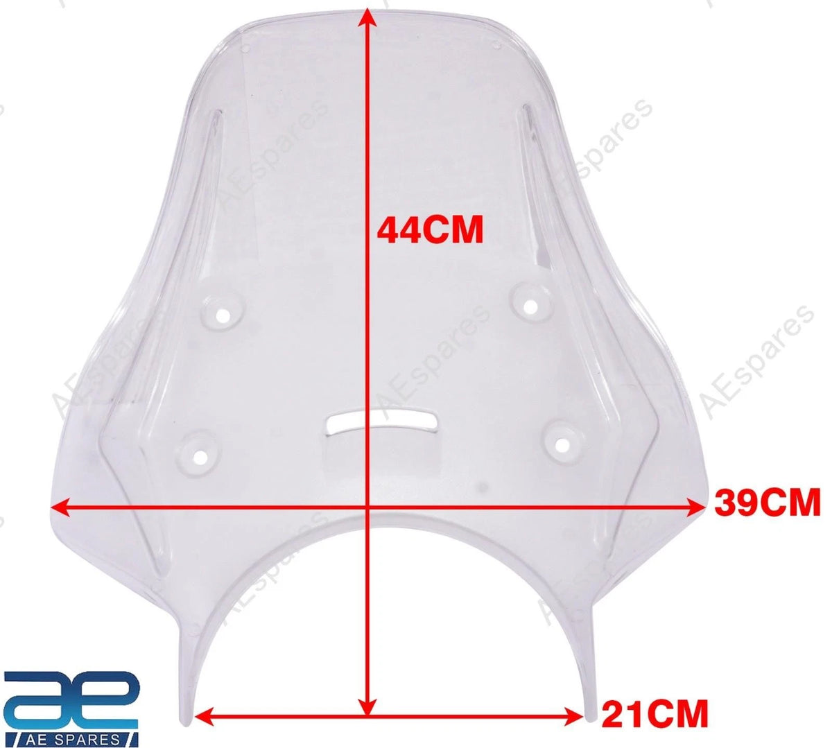 Clear Touring Fly Screen Windshield Kit for Triumph Speed 400 (2023)