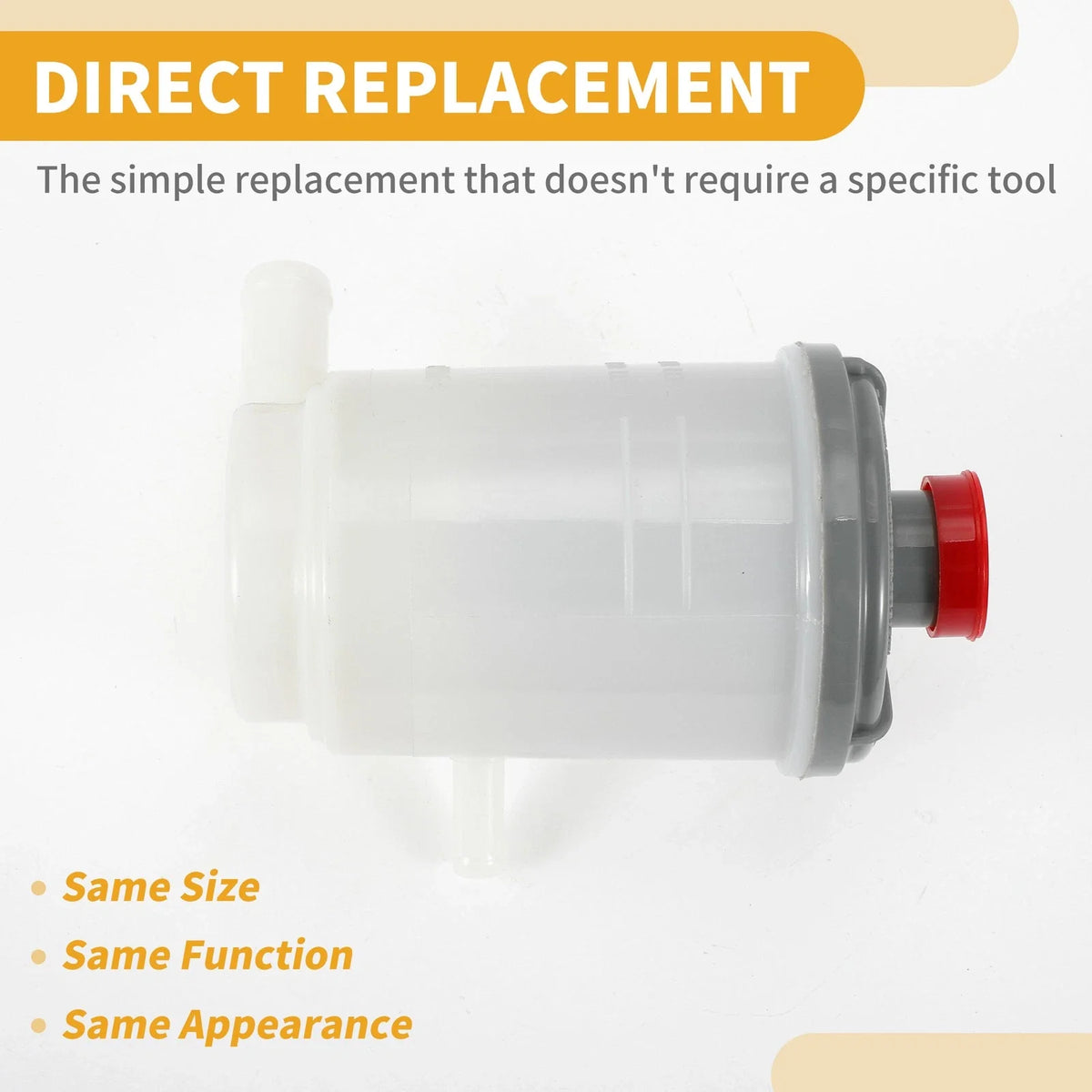 Power Steering Reservoir for Honda Pilot (2009–2015) Plastic White