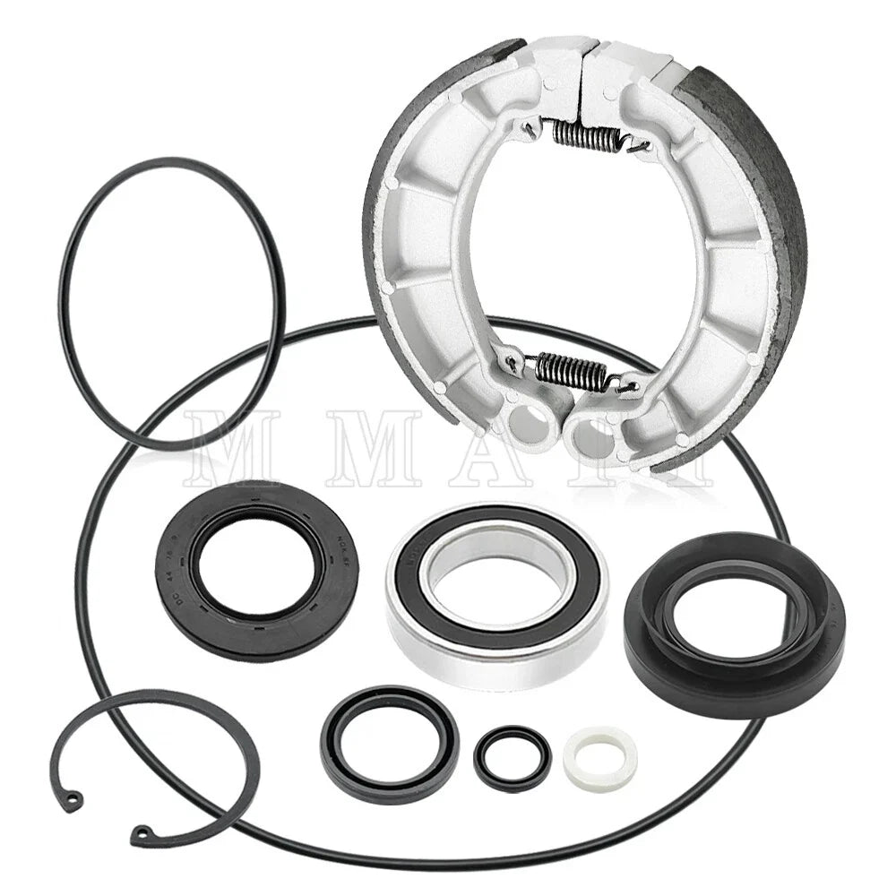 Rear Brake Drum Shoes Bearing Seals Kit for Honda Rancher 420 TRX420FPE (2009–2013)