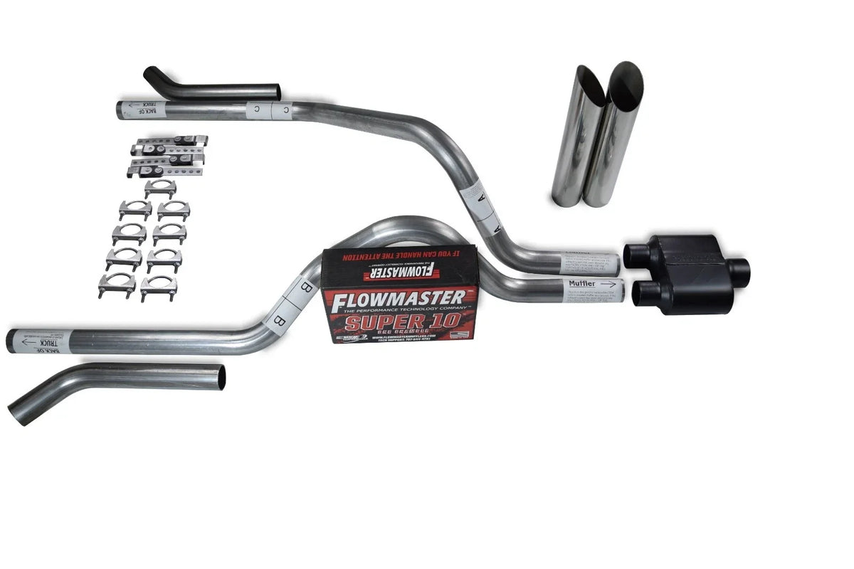2.5" Dual Exhaust Kit for Dodge Dakota (1997–2005) - Flowmaster Super 10