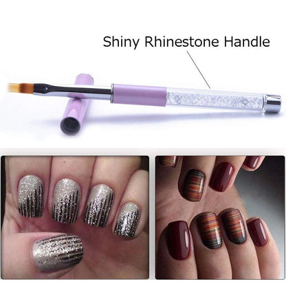 3X Acrylic Nail Brush Set for UV Gel Ombre (No Part Numbers Supplied)