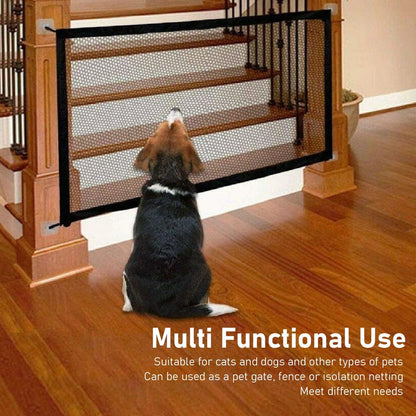 Pet Mesh Gate for Universal Use (Foldable, No Drill Installation)