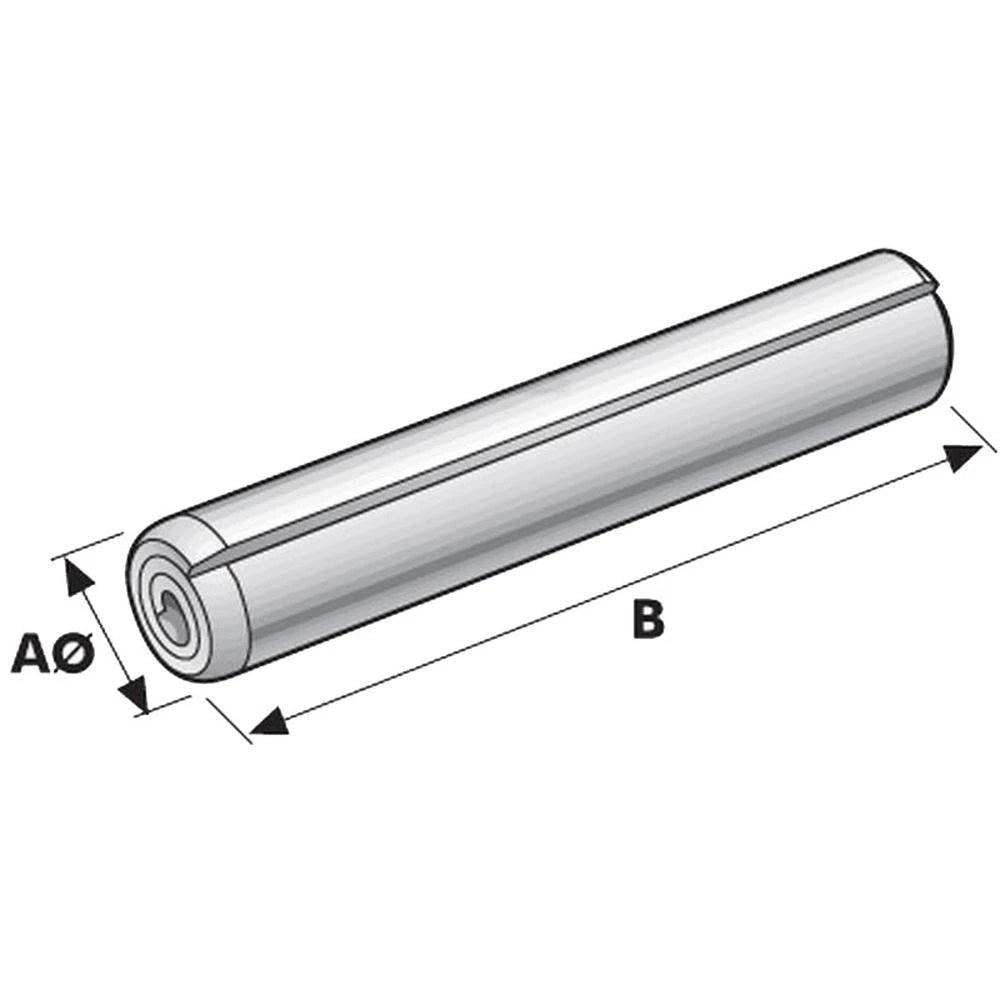 Spirol Pin Ø4 x 24mm for Metric Applications (S.2771)