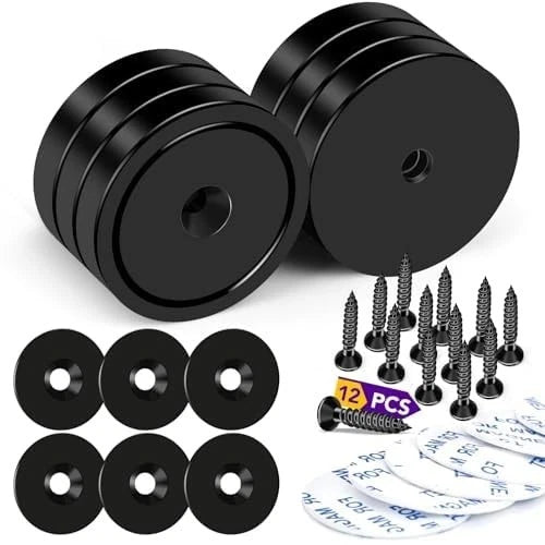 6X Heavy Duty Neodymium Wall Mount Magnets 150LB