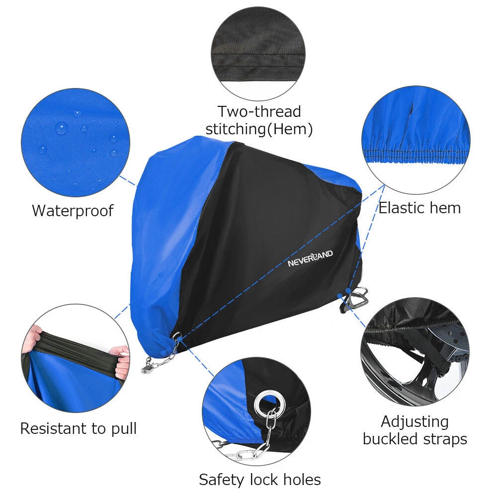 96'' Motorcycle Cover for Harley Davidson Sportster (M40-10-XL) Waterproof XL