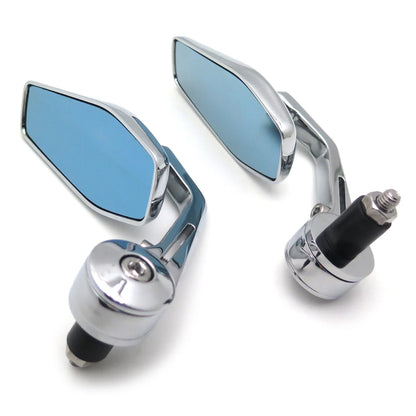 2X Handle Bar End Rearview Side Mirrors for Motorcycle Cafe Racer (USA)