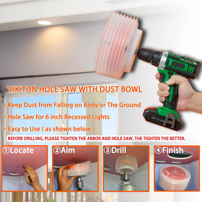 6.25 Inch Hole Saw for Recessed Lights (6-1/4 inch)