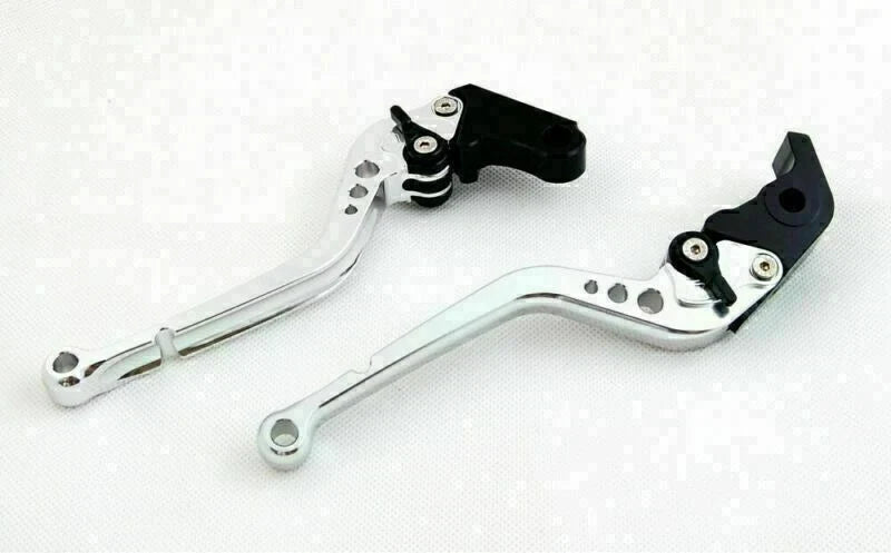 Long Brake Clutch Levers for Aprilia Tuono V4R (2011–2014) T9 Silver