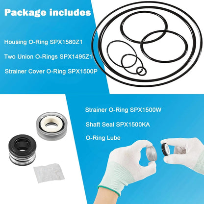 Pump O-Ring Rebuild Seal Kit for Hayward Power-Flo LX SP1580 Series