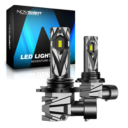 2X NOVSIGHT 9006 HB4 LED Headlight Bulbs for NOVA500-N93-9006, HB4 9006