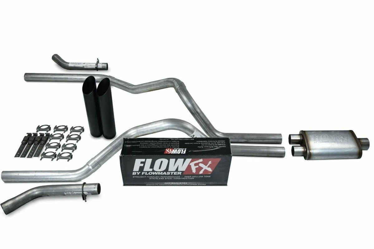 2.5" Dual Exhaust Kit for Ford F150 (2021–2025) - Flowmaster Flow FX Black Tip