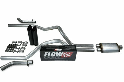 2.5" Dual Exhaust Kit for Ford F150 (2021–2025) - Flowmaster Flow FX Black Tip