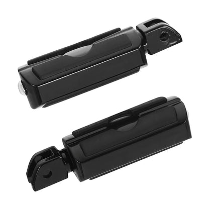 Black Front Rider Footrests Foot Pegs for Harley Softail Fat Bob (2018–2025)