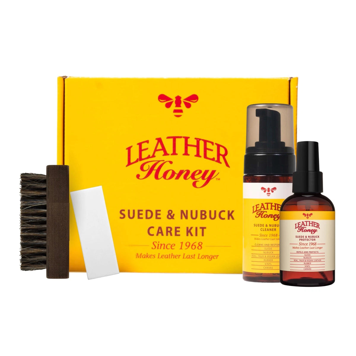 Leather Honey Suede & Nubuck Care Kit for Automotive Upholstery