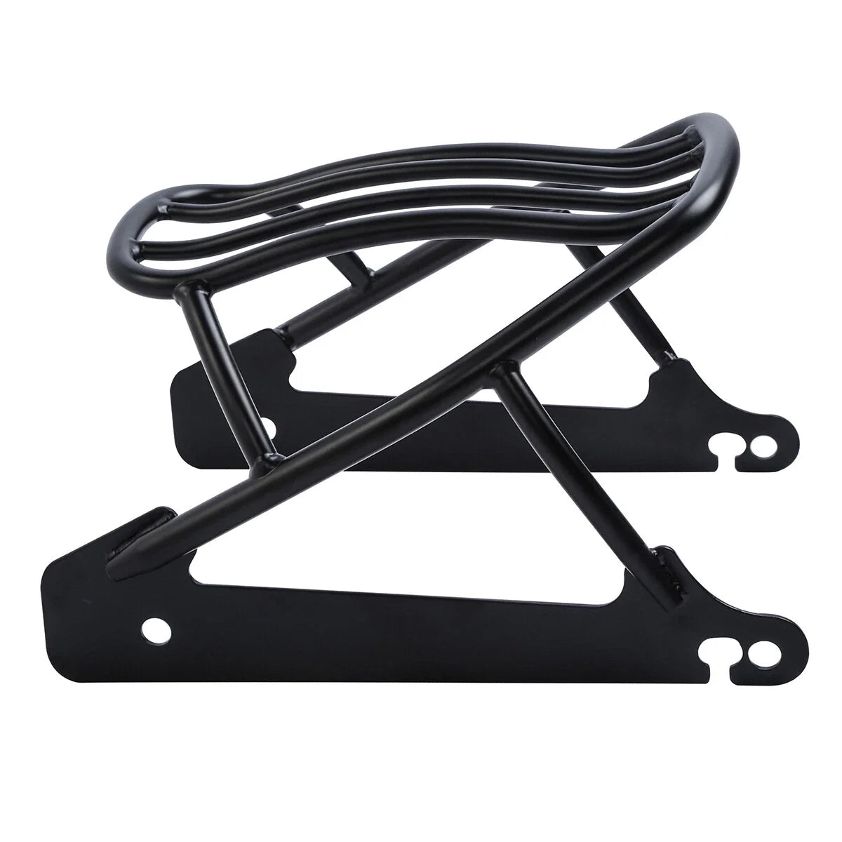Black Solo Luggage Rack for Harley Dyna Street Bob Super Glide (2006–2017)