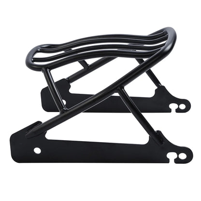 Black Solo Luggage Rack for Harley Dyna Street Bob Super Glide (2006–2017)