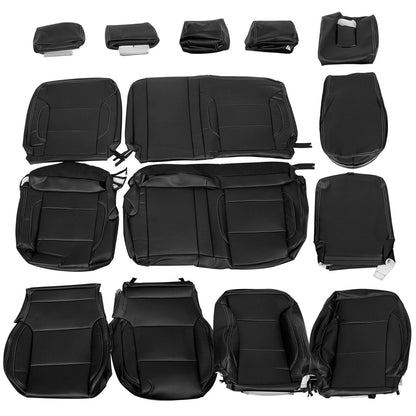 Set of 2 HECASA Seat Covers for Chevy Silverado LT (2014–2018)
