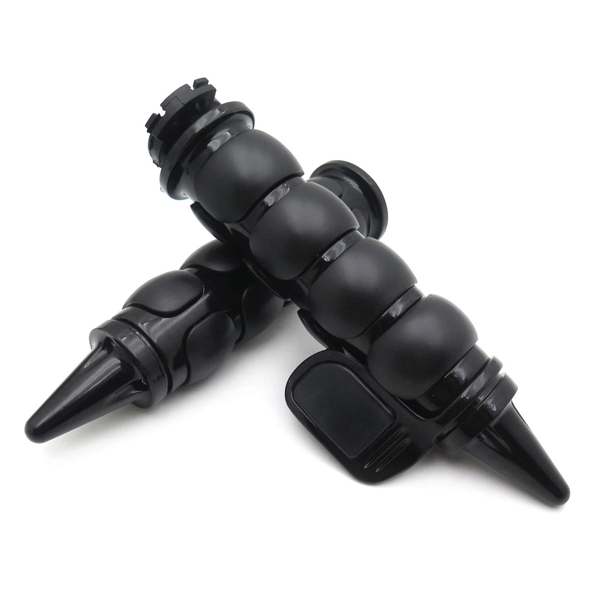 Black Handlebar Hand Grips 25mm Throttle Boss for Harley Touring Sportster