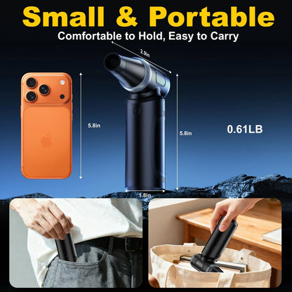 Rechargeable Cordless Mini Air Duster for Automotive Cleaning