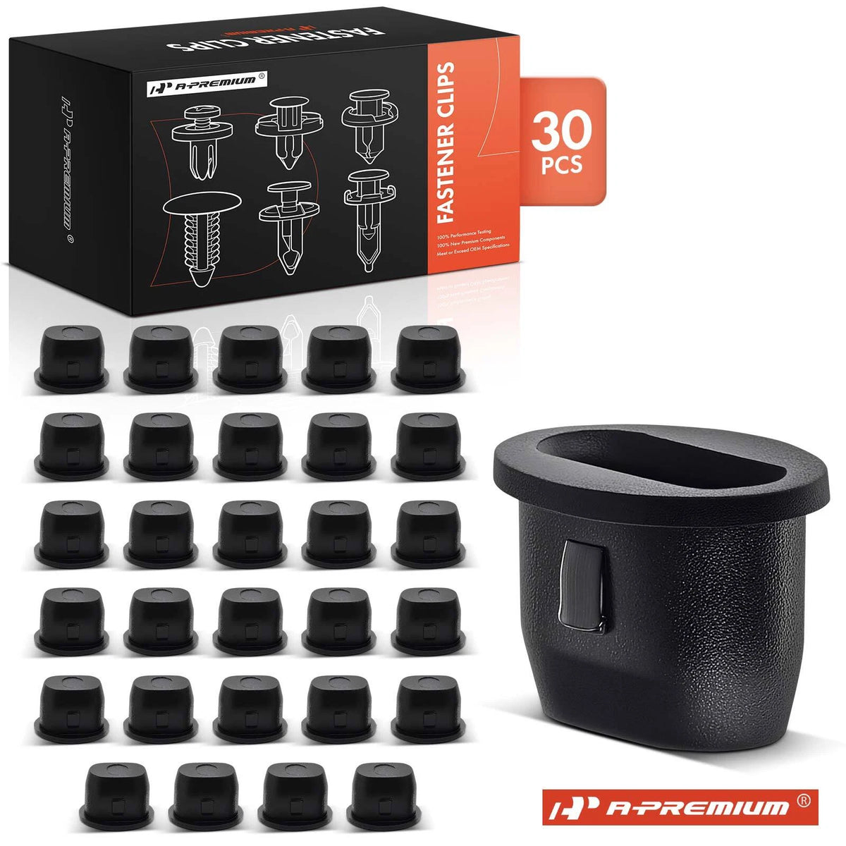 30Pcs Nylon Cowl Vent Screw Nut Retainer Clip for Chevy GMC (15596280, 6035274, 14037)