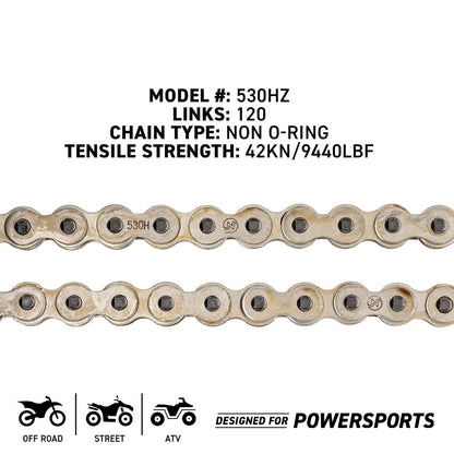 Sprocket Chain Set 16/43 Tooth for Honda CBF1000 (MK1004048, 519-KCS0520K-K001)