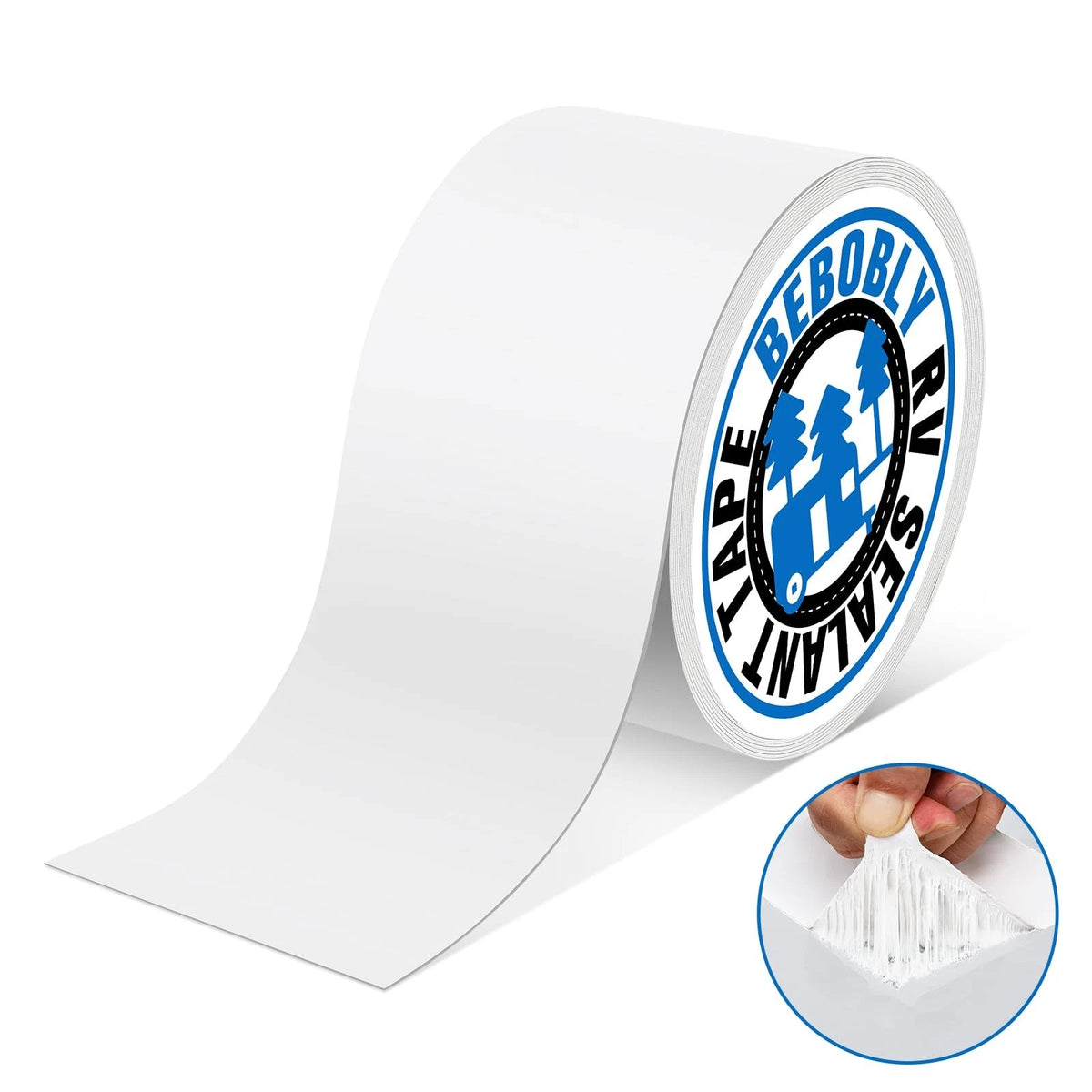 4 Inch RV Roof Repair Tape Sealant 50' White