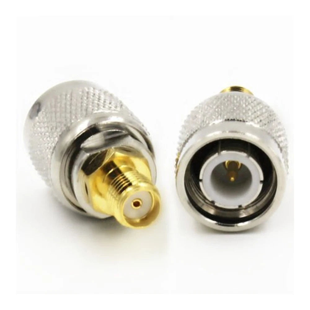 2X TNC Male Plug to SMA Female Jack RF Coax Connector Adapter
