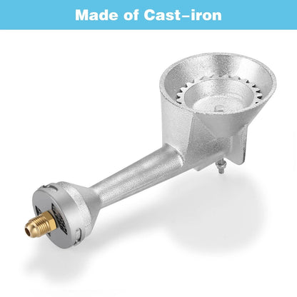 Propane Burner Head with 4FT 20 PSI Adjustable High Pressure Regulator