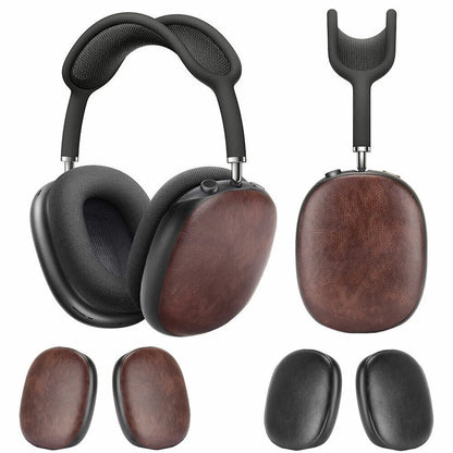 1 Pair Protective Leather Sleeve Case for AirPods Max Wireless Headset