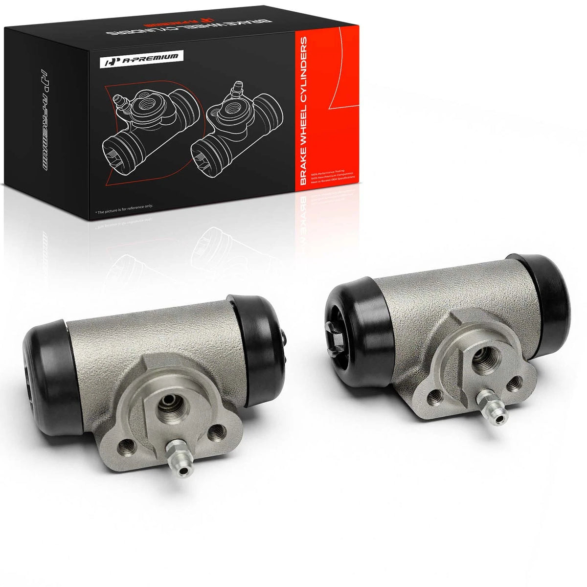 Set of 2 Rear Drum Brake Wheel Cylinders for Chevy Silverado 1500 GMC (WC370181, 19133370, 89059127, W610132)