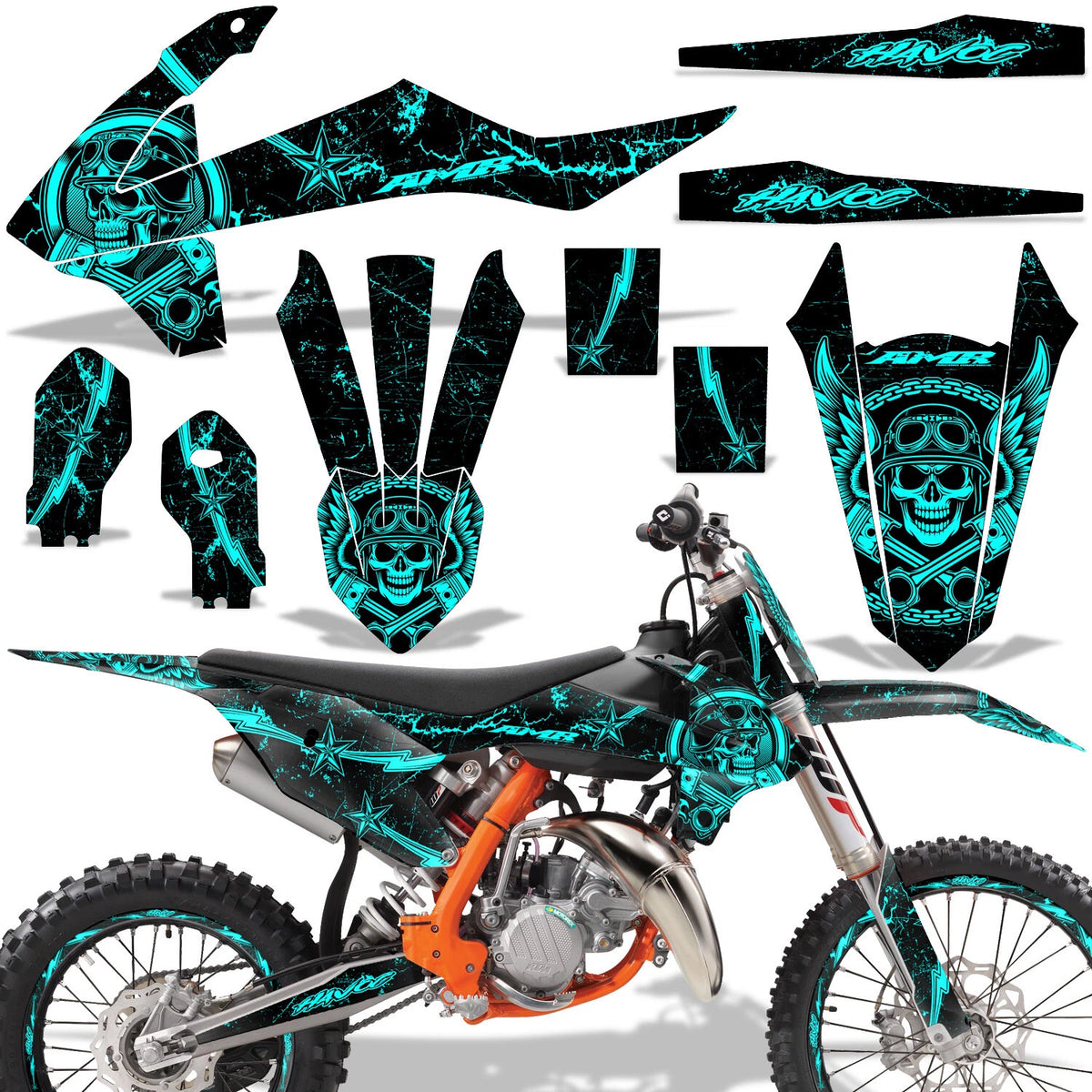 Sticker Kit Decal Wrap for KTM 85 SX (2018–2020) P-KTM-SX85-18-NP-HAVOC-T