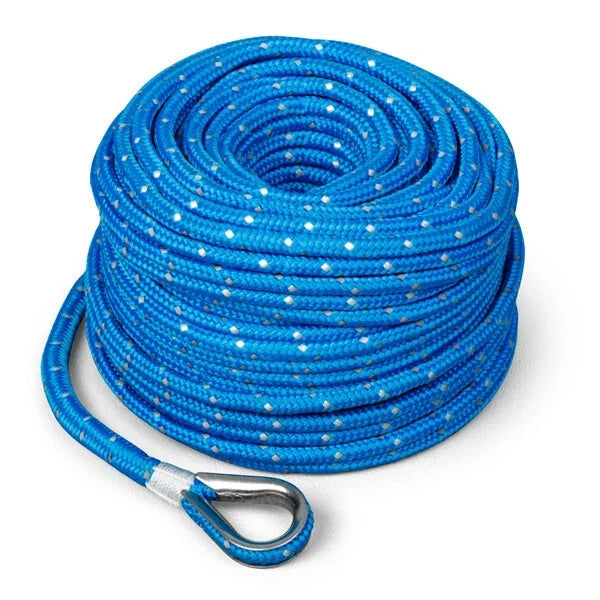 3/16" x 100' Anchor Rope with Stainless Anchor Shackle for TRAC Outdoors