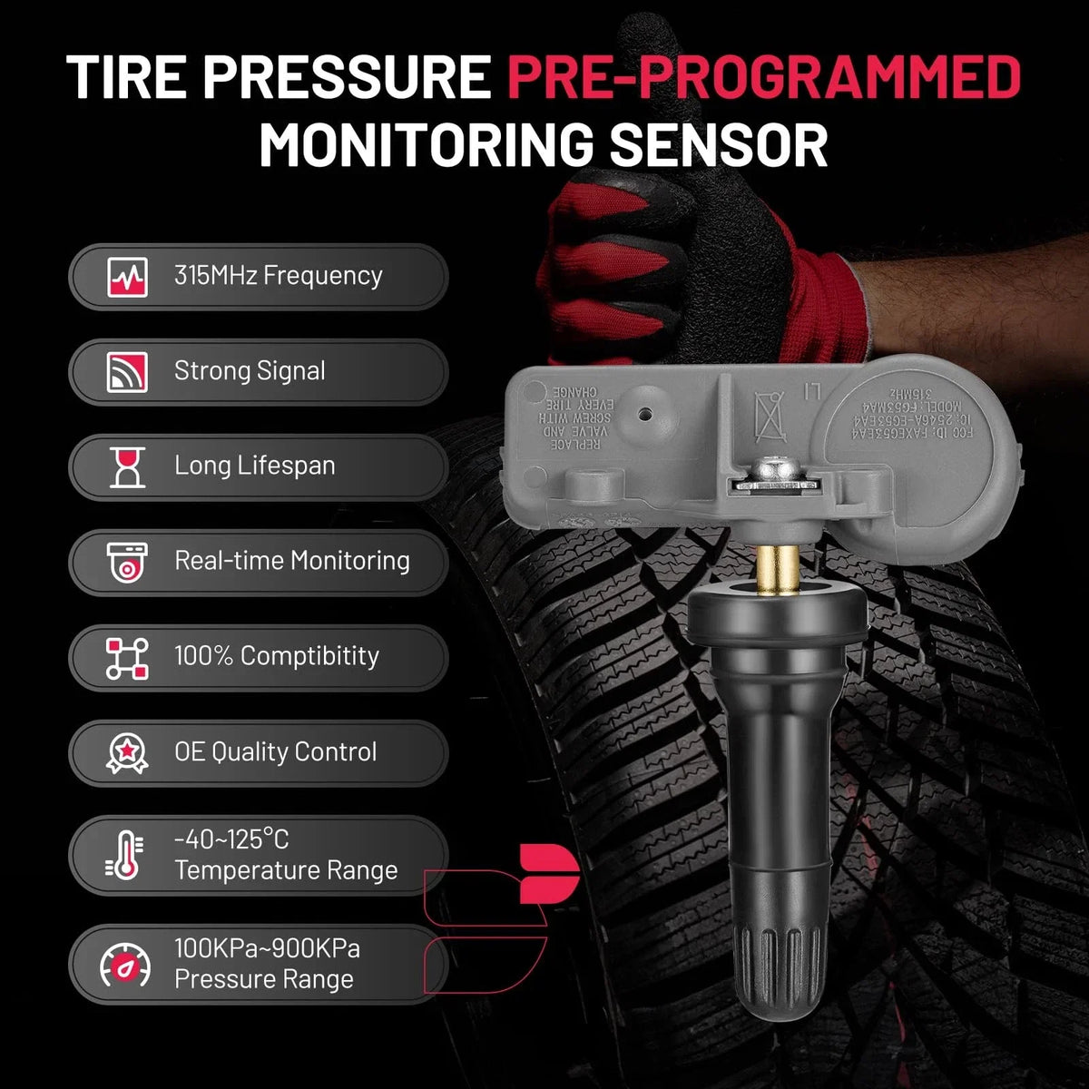TPMS Tire Pressure Monitoring Sensor for Saturn Vue Aura (2007–2009)