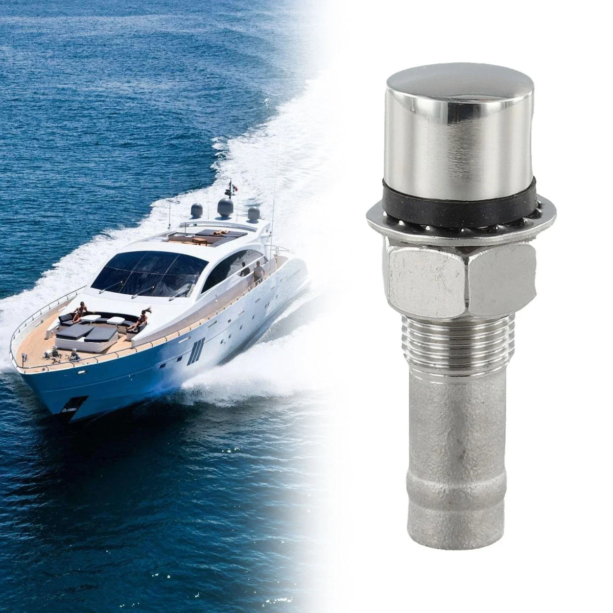 Stainless Steel Through Hull Vent for Marine Applications