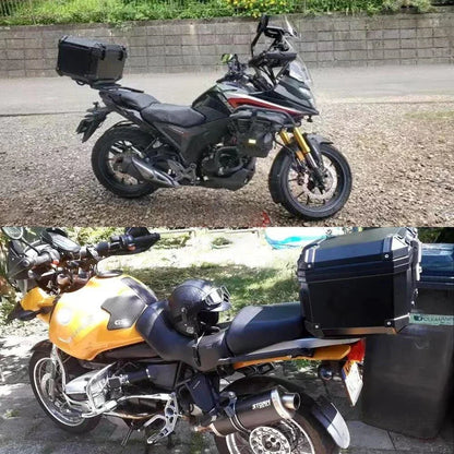 45L Motorcycle Tour Tail Box Trunk Luggage Carrier Case for Black Motorcycles