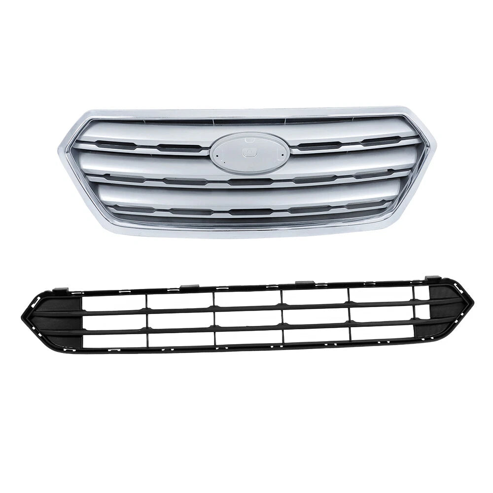 Set of 2 Grilles for Subaru Outback (2015–2017) 91121AL05A 57731AL03A