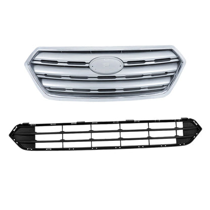 Set of 2 Grilles for Subaru Outback (2015–2017) 91121AL05A 57731AL03A