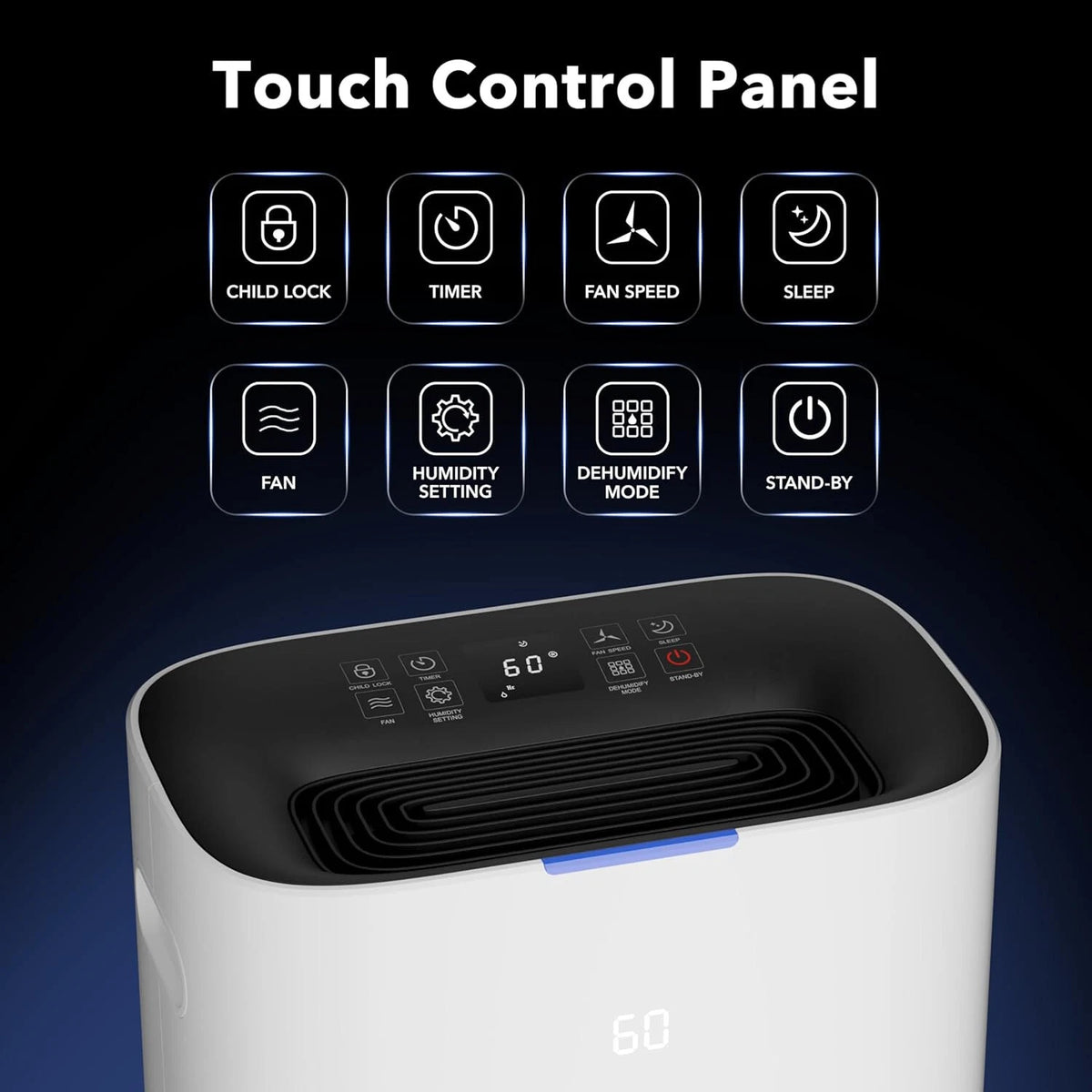 Smart Dehumidifier for Home Basement (Max 80 Pint)