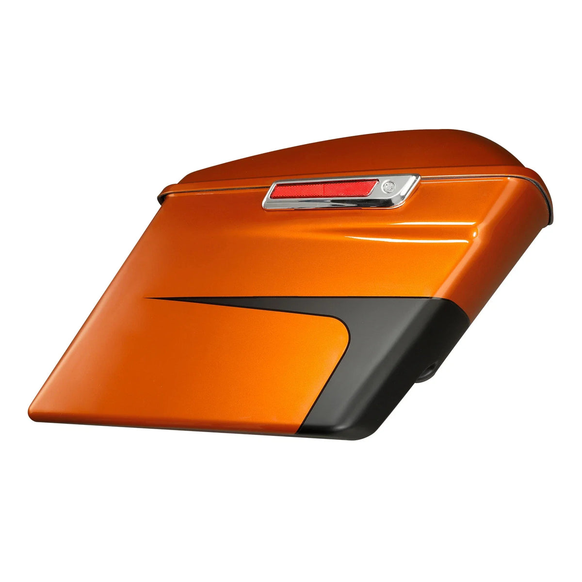 5" Hard Saddlebags for Harley Street Glide (2014–2023) Scorched Orange/Black Denim