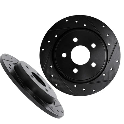 Rotor Set Front for Subaru Crosstrek (2018–2023) ALX-PAU-DF-8002-13009-CLA2 Drilled and Slotted