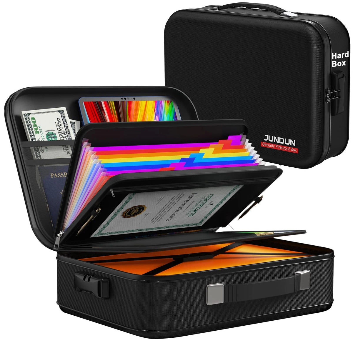 Fireproof Safe Box with Lock for Portable Protection (2023)