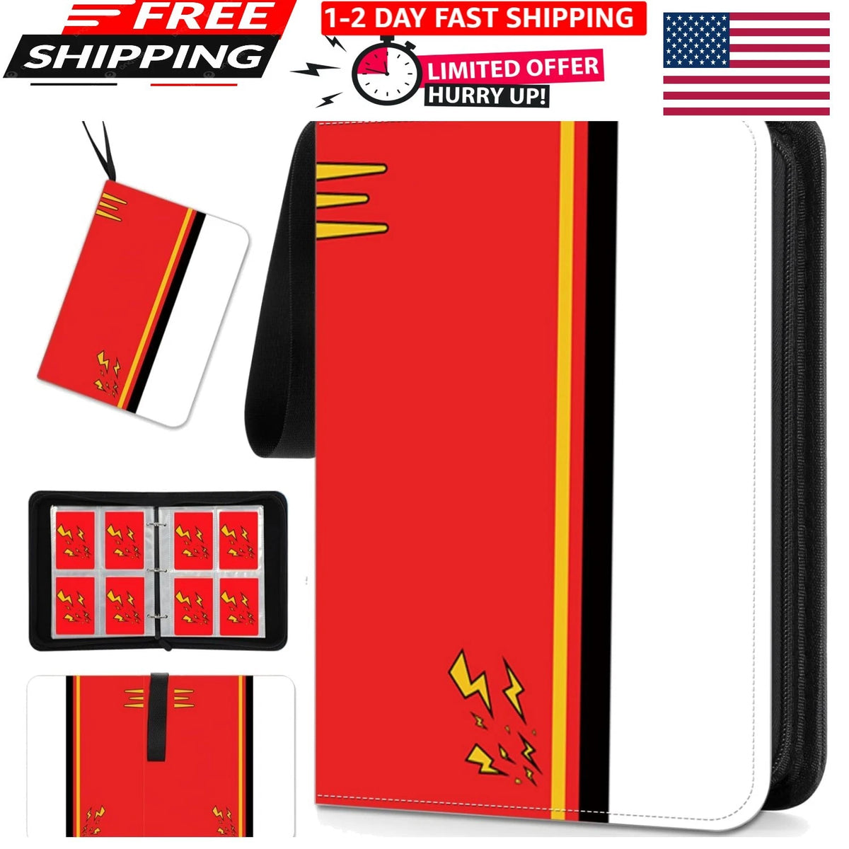 Portable Trading Card Binder for Trading Cards (400 Card Capacity)