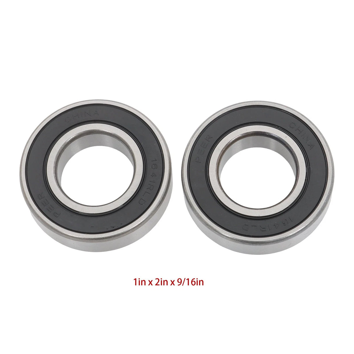 Set of 10 Ball Bearings 1" x 2" x 9/16" Rubber Sealed